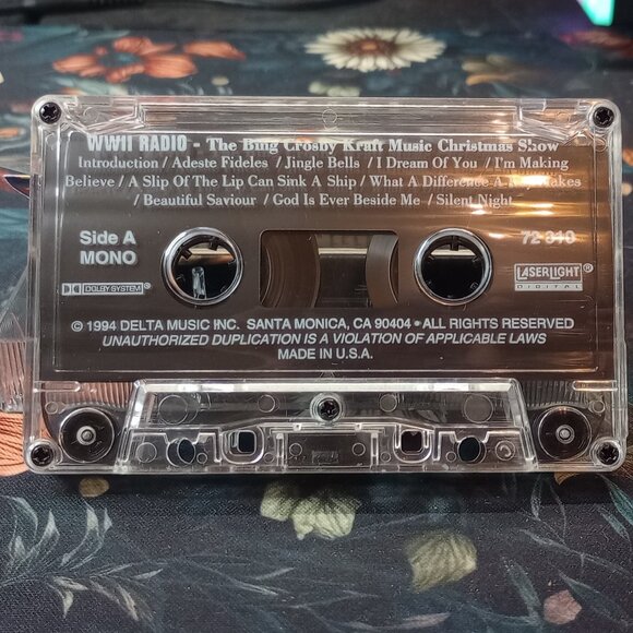 Bing Crosby Armed Forces Broadcasts Special Christmas Show Cassette Tape - Picture 5 of 5